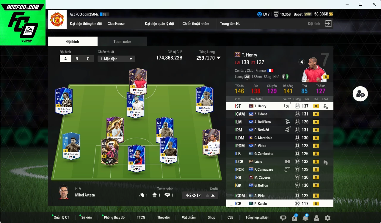 [ACC Rẻ🔥] Juventus 174.860b đầu tàu Henry CC, Lúcio BDO vs Nedved CAP, Del Piero CAP, Cáceres CC, Zidane CAP, Pirlo EBS, Marchisio HG, Cannavaro CAP, Buffon CAP, Viera CAP...
